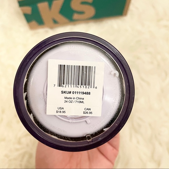 Starbucks Dining Nwt Starbucks Holiday 220 White Sequin Tumbler